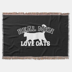 Real Men Liebe Cats Diese hier ist weiß Decke