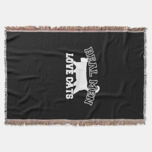 Real Men Liebe Cats Diese hier ist weiß Decke