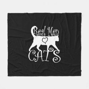 Real Men Liebe Cats Jazzy Style Fleecedecke