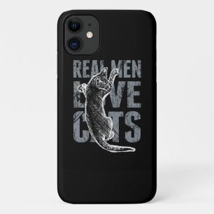 Real Men Liebe Cats Scratchy Style Case-Mate iPhone Hülle