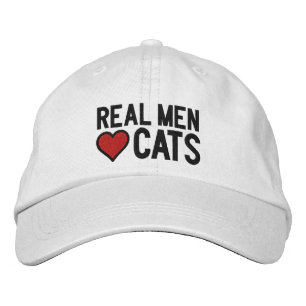 Real Men Liebe Cats Stitches Bestickte Kappe