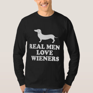 Real Men Liebe Dackel Dackel T-Shirt