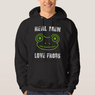 Real Men Liebe Frogs Hoodie