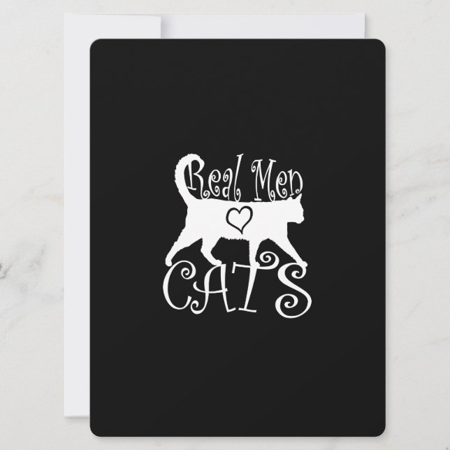 Real Men Liebe Katzen im Stil (Vorderseite)