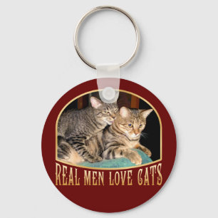 Real Men Liebe Katzen Schlüsselanhänger