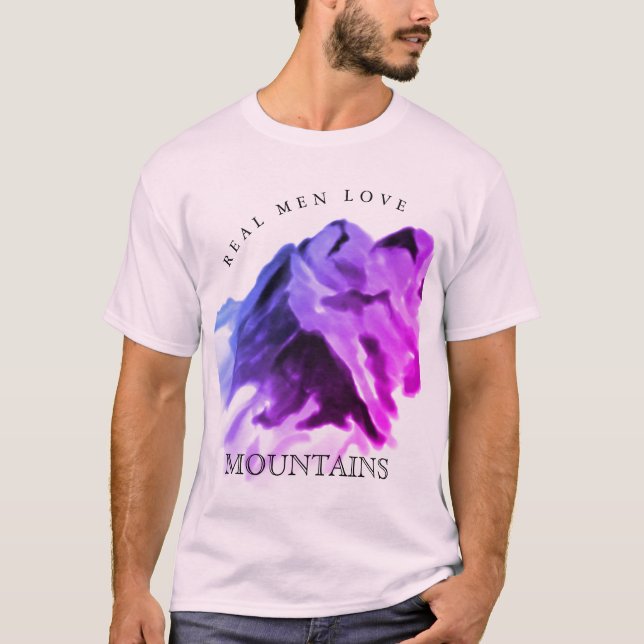 Real Men Lieben Rocky Ombre T-Shirt (Vorderseite)