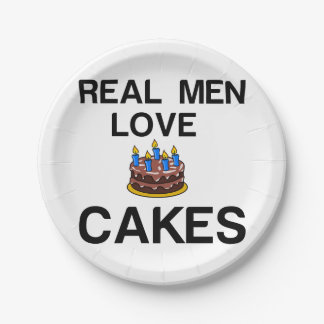 REAL MEN LOVE CAKES PAPPTELLER