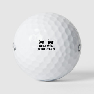 REAL MEN LOVE CATS GOLFBALL