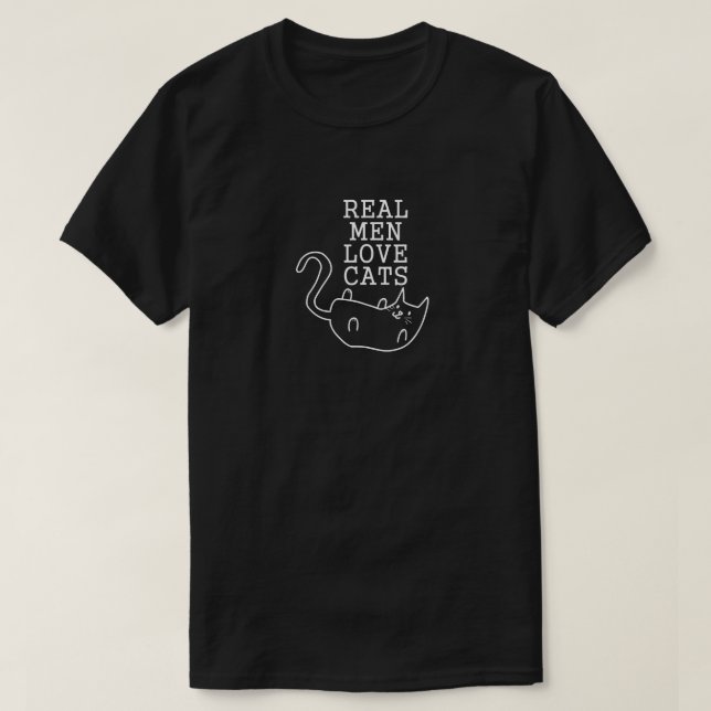 REAL MEN LOVE CATS T-Shirt (Design vorne)