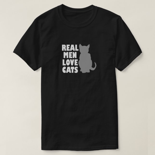 REAL MEN LOVE CATS T-Shirt (Design vorne)