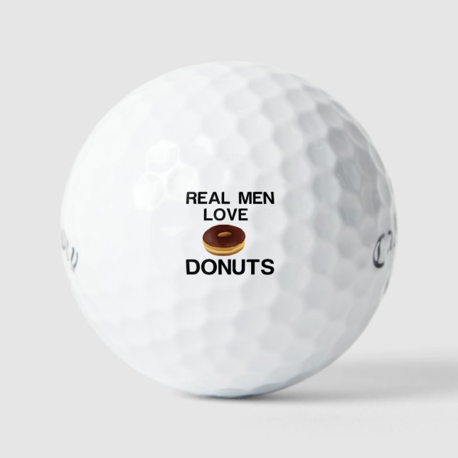 REAL MEN LOVE DONUTS GOLFBALL (Vorderseite)
