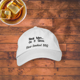 Real Men macht es langsamer GRILLEN Hat Bestickte Kappe