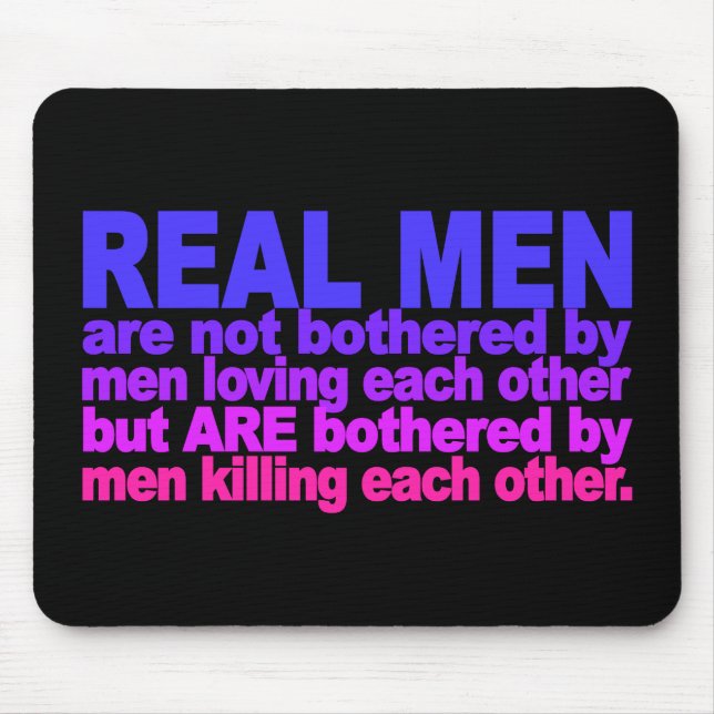 Real Men mousepad (Vorne)