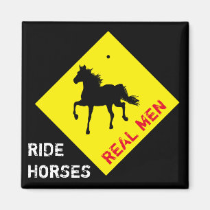 Real Men Reiten & Party / Rodeo Magnet