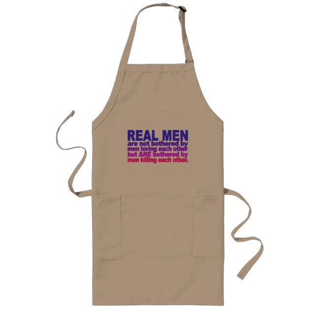 Real Men Schürze - wählen Sie Stil & Farbe (Vorne)