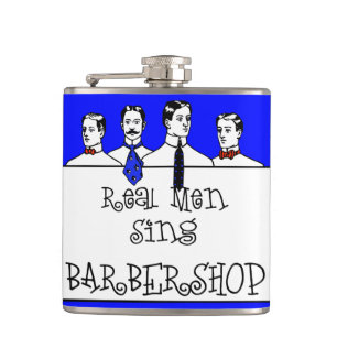 Real Men Sing Barbershop Flachmann