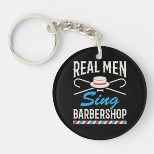 Real Men Sing Barbershop Quartett Sänger Schlüsselanhänger