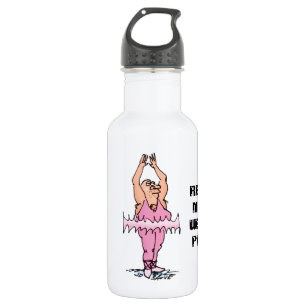 Real Men tragen rosa Funny Fat Typ Ballett Trinkflasche