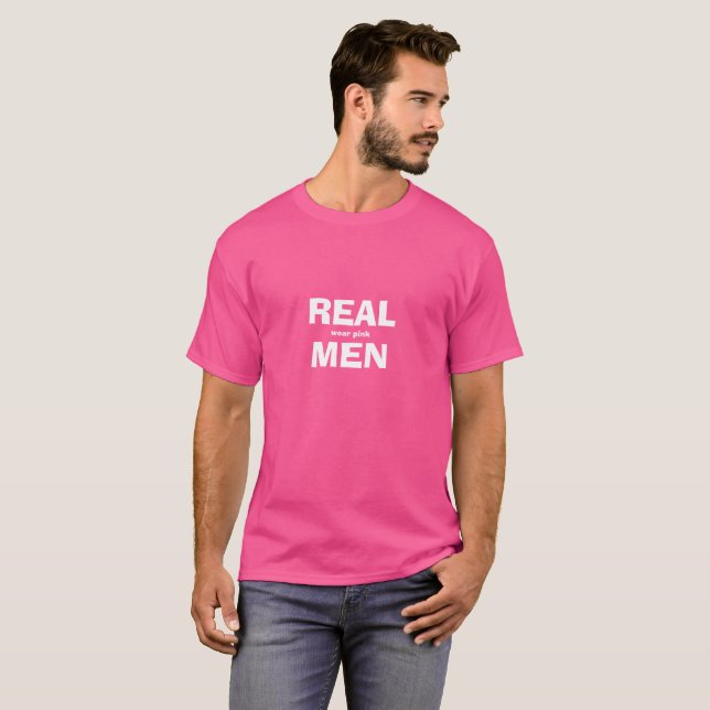 Real Men tragen rosa Shirt (Vorne ganz)