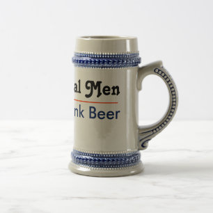 Real Men trinkt Bier Bierglas