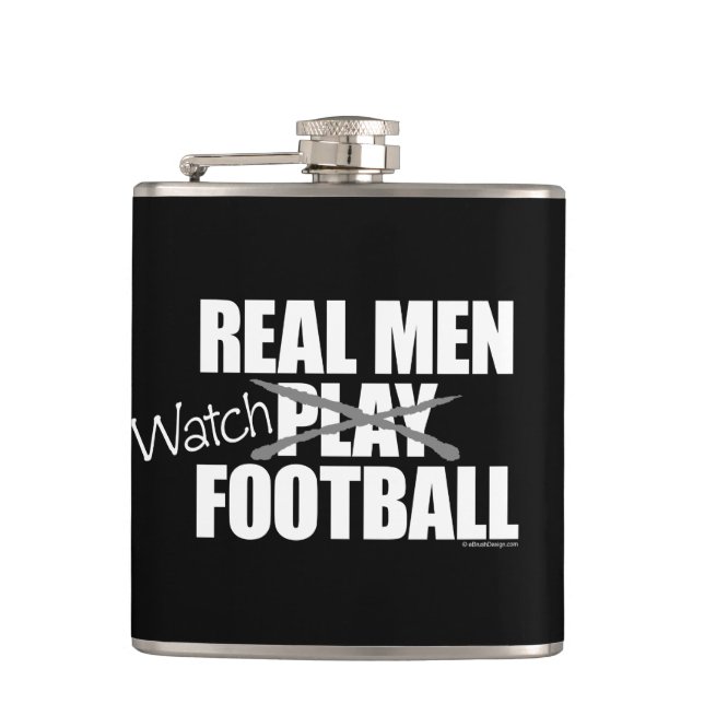 Real Men Watch Flachmann (Vorderseite)