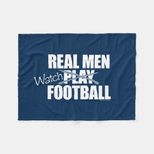 Real Men Watch Fleecedecke