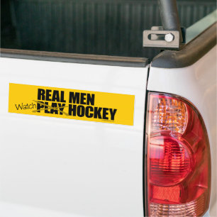 Real Men Watch Hockey Autoaufkleber