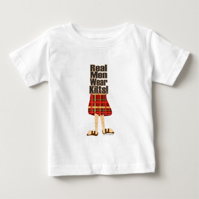 Real Men Wear Kilts Baby T-shirt (Vorderseite)