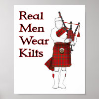 Real Men Wear Kilts Funny Scottish