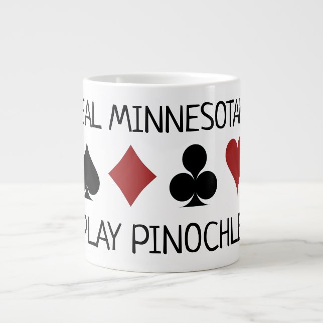 Real "People" Play Pinochle Jumbo-Tasse (Vorderseite)