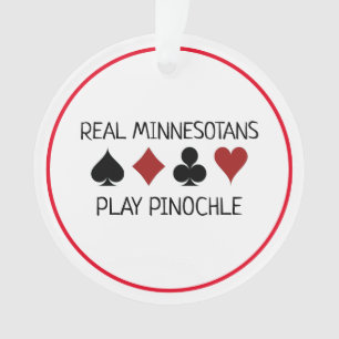 Real "People" Play Pinochle Ornament