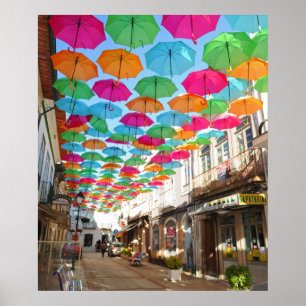 Real Portugal - Agueda Umbrella Sky Poster