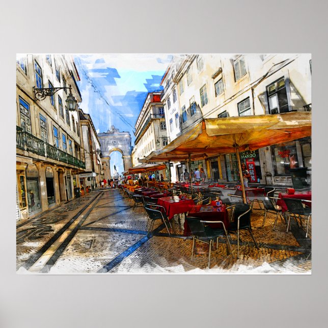 Real Portugal- Lisbon Street Poster (Vorne)