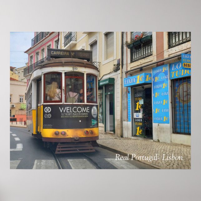 Real Portugal - Lissabon Poster (Vorne)