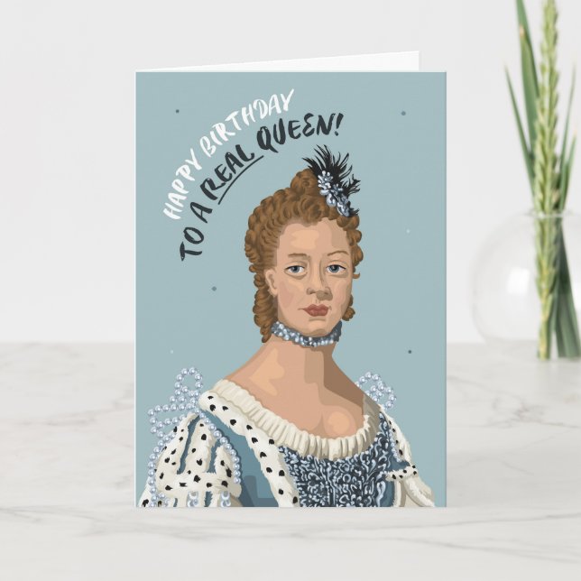 Real Queen Charlotte Birthday Karte (Vorderseite)