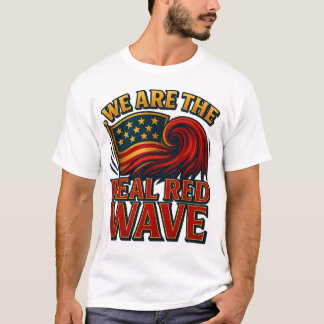 Real Red Wave™ Men-T-Shirt T-Shirt