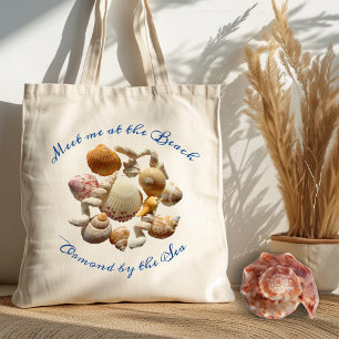 Real Shells Beach Dit Sac fourre-tout En Draps