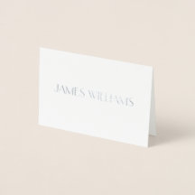 Real Silver Foil Art Deco Hochzeit Platzkarte