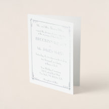 Real Silver Foil Art Deco Hochzeitsfeiern