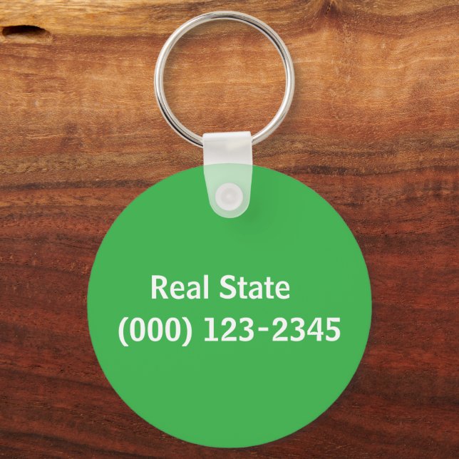 Real-Staat bearbeitet Schlüsselanhänger (Rückseite)