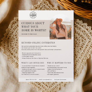 Real Staat Business Zuhause Valuation Brown Flyer