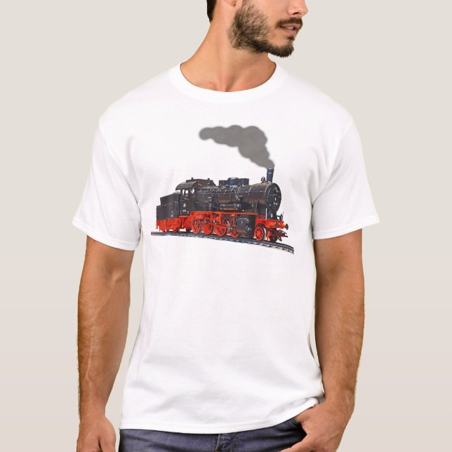 Real Steam Train Tshirt I Locomotive (Vorderseite)