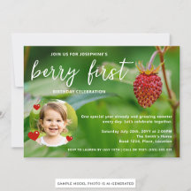 Real Strawberry Foto Custom Berry Erster Geburtsta