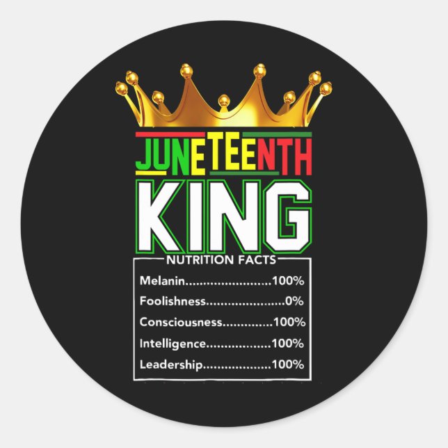 Real Thing Juneteenth Runder Aufkleber (Vorderseite)
