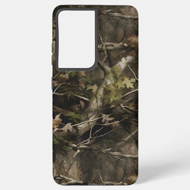 Real Tree Camouflage Phone Case Samsung Galaxy Hülle (Rückseite)