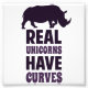 Real Unicorns haben Kurven Fotodruck (Vorne)