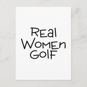 Real Women Golf Postkarte