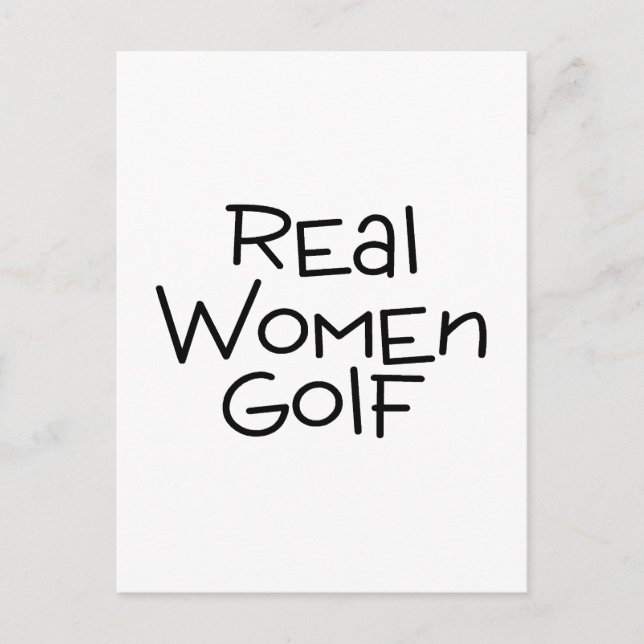 Real Women Golf Postkarte (Vorderseite)