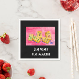 Real Women Play Mahjong Serviette