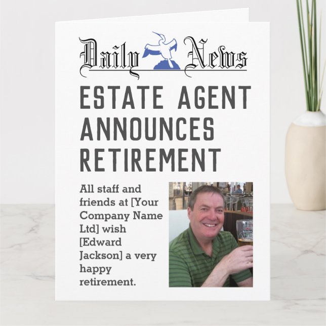 Reale Anwesen Agent-Rentenkarte Karte (Vorderseite)
